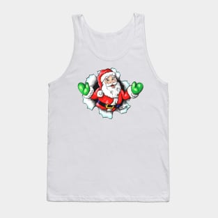 Happy Christmas Santa Breaks Out Tank Top